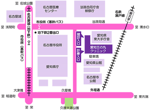 図：アクセス方法マップ